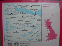 OS LANDRANGER MAP SHEET 65 FALKIRK & LINLITHGOW LIVINGSTON 2017 ORDNANCE SURVEY