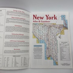 DeLorme Atlas Gazetteer New York 2001 Topographic Maps Back Roads GPS