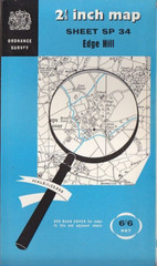 Ordnance Survey (OS) 1:25,000 First Series Map Sheet SP 34 Edge Hill