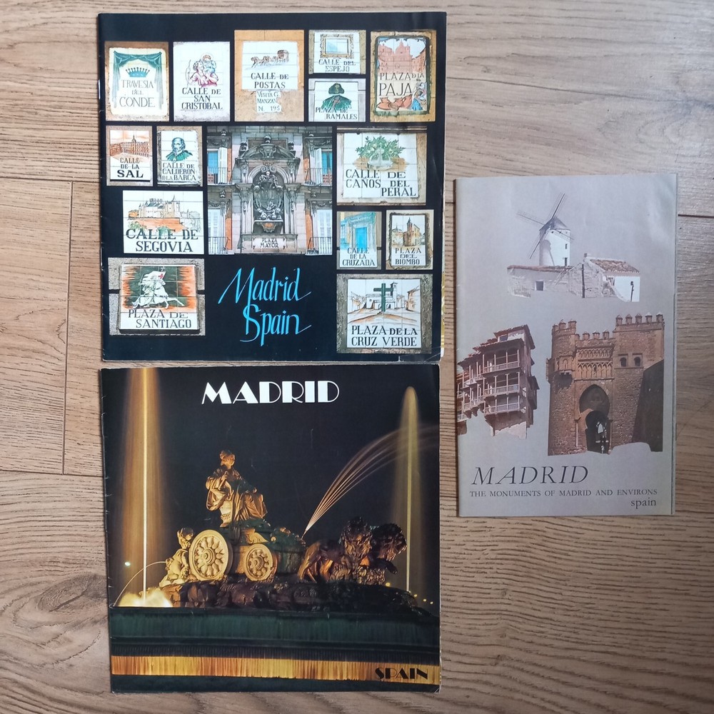 Madrid Tourist Maps and Brochures early 1980s