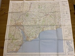 MOD MINISTRY OF DEFENCE OS ORDNANCE SURVEY MAP-SHEET 192 EXETER & SIDMOUTH