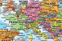 Map of the World Educational Map with Flags Poster Print Decor 2X3FT 1.5X 2.4FT