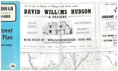 WELLINGBOROUGH Street plan with index – by Barnett’s circa 1970’s