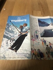 Vintage Engelberg Switzerland Ski Visitors Guide Circa 1970’s
