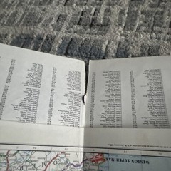 Dunlop, width of road map Wales and West Midlands, 5 miles to 1 inch, vintage