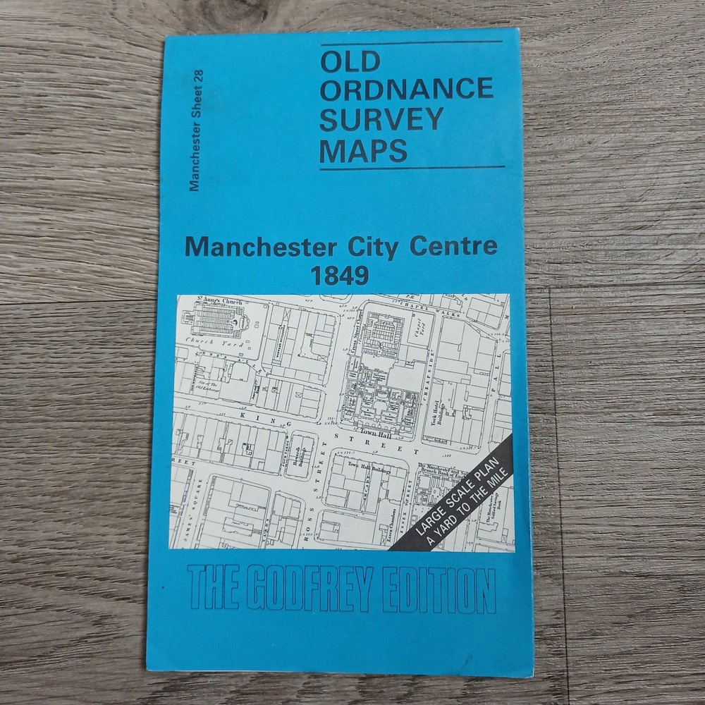 Alan Godfrey Old Ordnance Survey Map: Manchester City Centre 1849 (Sheet 28)