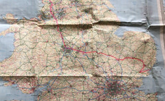 England And Wales Ordnance Survey Road Map MOD Map Used