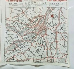Vintage Map of La Province de Quebec 1959