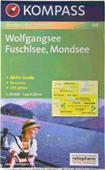 018: Wolfgangsee 1:35, 000 by Kompass, 018 Sheet map, folded Book The Fast Free
