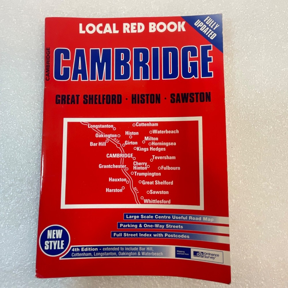 Local Red Book Cambridge Great Shelford Histon Sawston Travel Map Guide Atlas