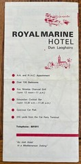 Vintage DUN LAOGHAIRE and DISTRICT ROUTE MAP (Shell)