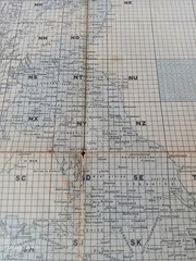 Vintage Ordnance Survey Map Shipdham TF90 Norfolk 1:25,000 First Series 1960s