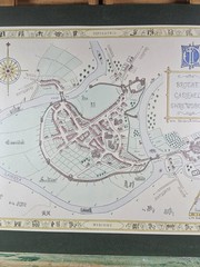 BROTHER CADFAEL SHREWSBURY MAP 1990 JOHN GARNONS WILLIAMS MEDIEVAL STYLE HISTORY