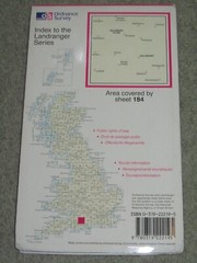 OS Ordnance Survey Landranger Map Sheet 184 Salisbury & The Plain – 1994