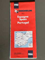 Michelin Map, Spain & Portugal, Sheet 990, 1982