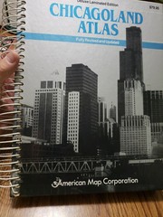CHICAGOLAND ATLAS Deluxe Laminated Edition by American Map Corporation 1994 VGC