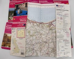 12 VINTAGE ORDNANCE SURVEY MAPS 1:50000 – Bundle / Job Lot