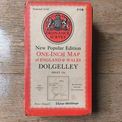 OS One Inch Map – Dolgelley – Sheet 116 – 1947 – Ordnance Survey