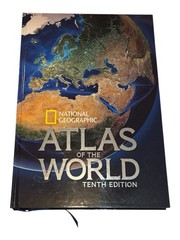 National Geographic Atlas of the World Tenth 10th Edition Hardcover 2015 Map