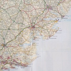 AA 5-Mile Motorists’ Map Series 2. South East & East Midlands (2nd Edition 1981)