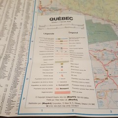 MapArt Quebec Road Map + 2 Free Maps
