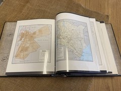 Vintage US GOVT. Ring binder with 138 geographical World Map cards 10”x8”#STA