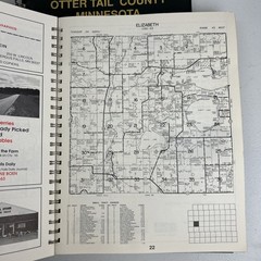 Pictorial Atlas of Otter Tail County Minnesota 1993 Battle Lake Volume 1 & 2