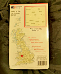 OS, Ordnance Survey Landranger map no: 137, Ludlow, Wenlock Edge Area
