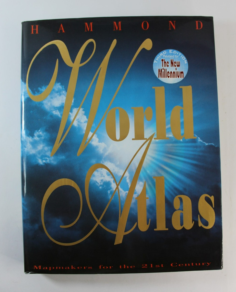 Hammond World Atlas Third Edition – The New Millenium Hardcover – Large GOOD