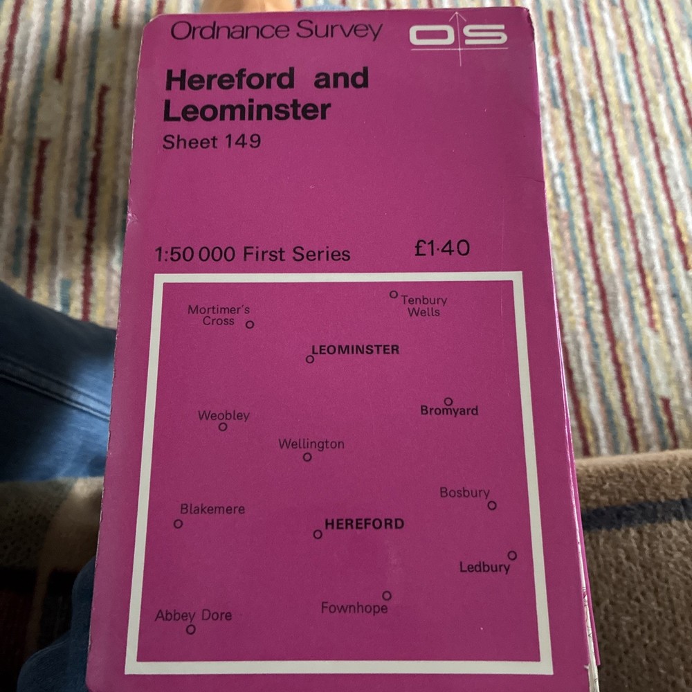 OS, Ordnance Survey Landranger map- no: 149, Hereford & Leominster