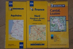 Lot of 13 Vintage Michelin France Maps VG to EXCELLENT CONDITION. SEE PHOTOS