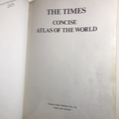 The Times Concise Atlas of the World Large Hardcover 1978 Maps Geography Book