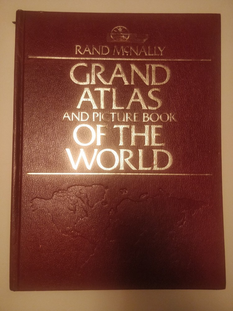 Grand Atlas And Picture Book Of The World Rand McNally 1977 Large Hardcover