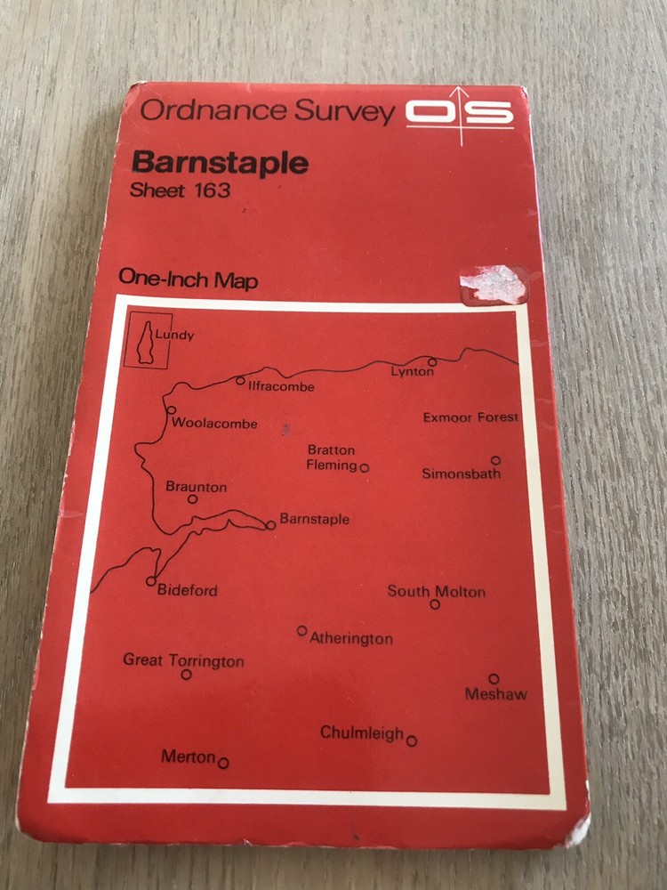 Ordnance Survey One Inch Map Sheet 163 – Barnstaple