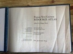 PAPUA NEW GUINEA RESOURCE ATLAS – LARGE HARDCOVER MAP BOOK