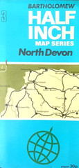 Vintage Bartholomew Half-Inch Map – North Devon