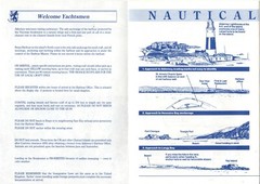 Sailing Instructions-Alderney,Channel Islands c1980s-8p foldout leaflet-Aurigny