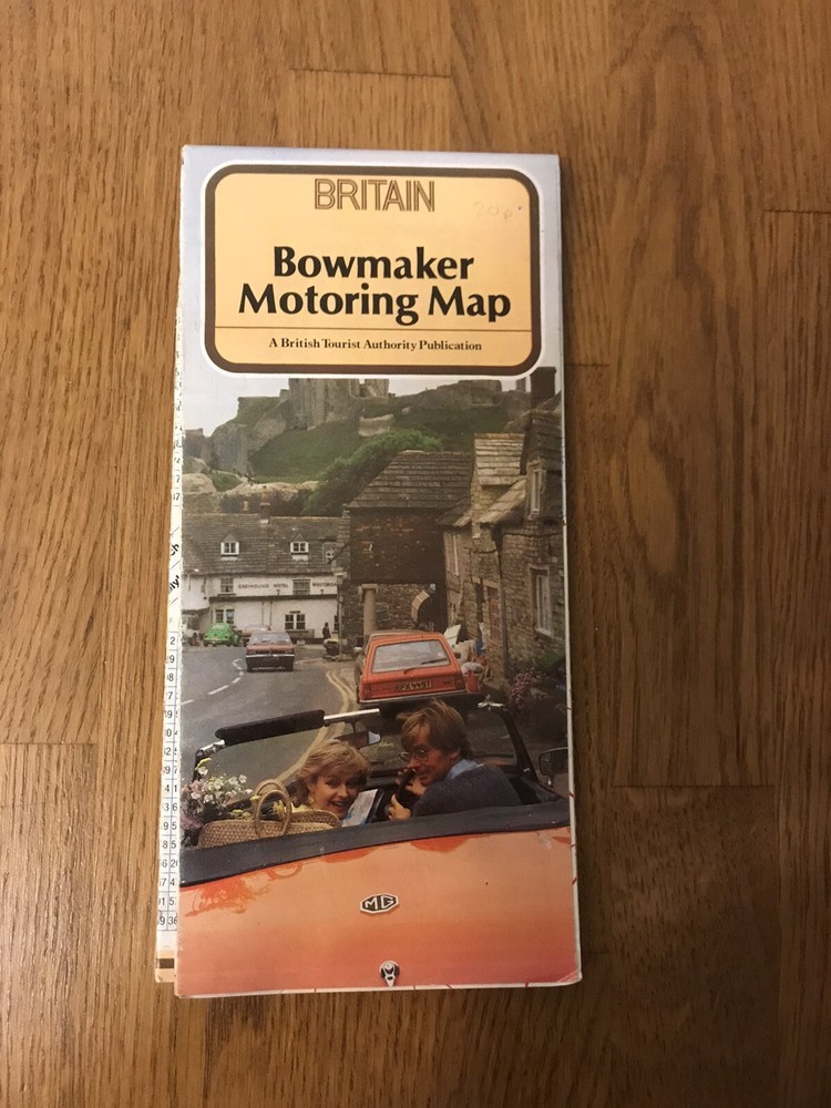 Bowmaker Financial Services 1982 Motoring Map Of Britain