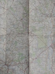 Ordnance Survey One-Inch Map, Sheet 179: Bournemouth (Cloth Map, 1962 Reprint).