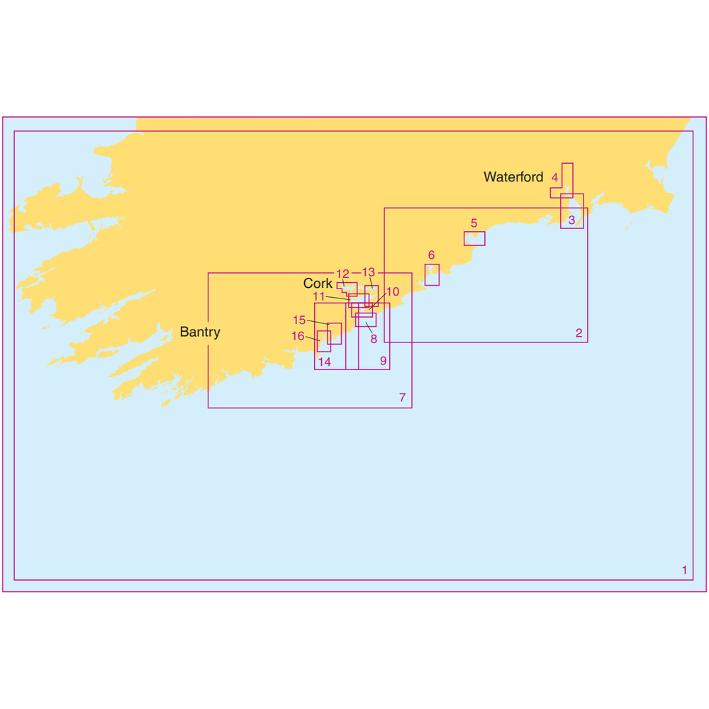 Admiralty Small Craft Charts 5622: South Coast of Ireland – FULL SET