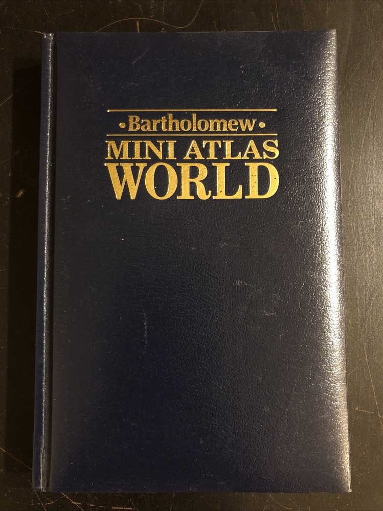 Bartholomew Mini Atlas World 1990 De Luxe Hardback