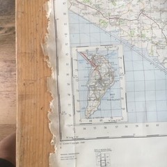 vintage 1960 ordnance survey map Of Dorchester Rolled Sheet 178