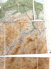 4 Bartholomew’s Tourist & Cyclists Reduced Survey Maps 1900-1930’s on Cloth