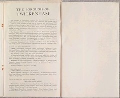 Burrow’s Pointer Guide Map of The Borough of Twickenham (Eighth Edition).