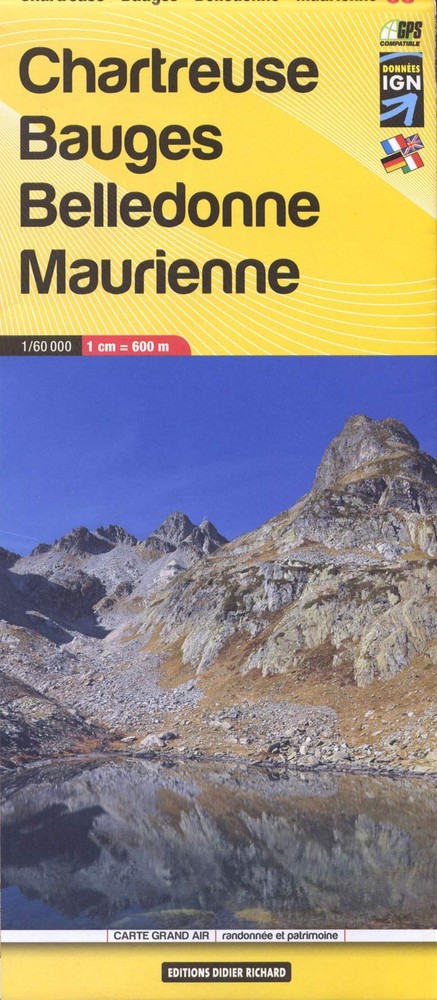 Chartreuse – Bauges – Belledonne – Maurienne (Map) Randonnée (UK IMPORT)