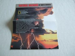 National Geographic Wall Chart – Natural Hazards of North America