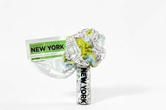 CRUMPLED CITY MAP-NEW YORK By Palomar S.r.l. **BRAND NEW**