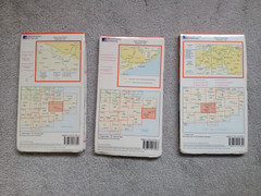 3 Vintage Ordnance Survey Maps ASHDOWN FOREST + ASHFORD + DOVER FOLKESTONE HYTHE