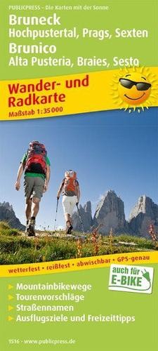 Freytag-Berndt Bruneck, Hochpustertal, Pragues, Sexten / Bruni (Map) (UK IMPORT)