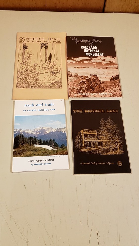 (4) BOOKS ON NATIONAL PARKS (MOTHER LODE, SEQUOIA, COLORADO, OLYMPIC) +TS+